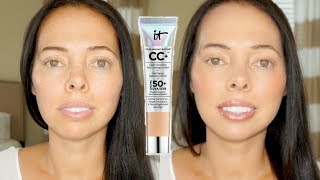 It Cosmetics CC Cream Medium  Before amp After  Review [upl. by Hershel]