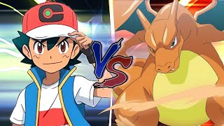 Pokemon Battle Starters Ash Vs Fire Starters [upl. by Lello763]