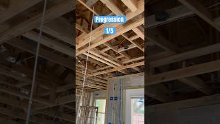 Ceiling tray start to finish construction shorts diy [upl. by Ause240]