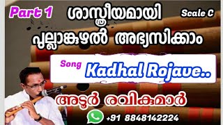 Kadhal rojave  Roja janeman  song flute tutorial  Adoor Ravikumar [upl. by Liagiba815]