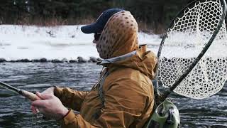 Winter Fly Fishing in Big Sky Montana [upl. by Esiuol]