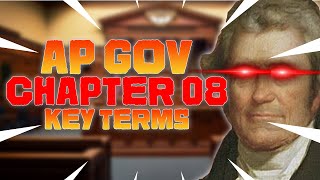 AP GOV Chapter 8 Key Terms  Notes [upl. by Ashby]