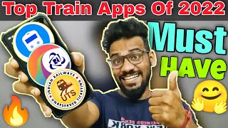 ये हैं 2022 के Top 3 Best Train Apps😍For Train Enquiry amp StatusSeat Reservation amp Platform Tickets👌 [upl. by Patterman314]