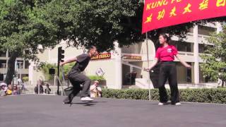 Kung Fu Tai Chi Day 2014 San Cai Dui Jian 三才對劍 [upl. by Nnayr598]