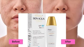 Skin Aqua Clear White Spf 50 Review Best Sunscreen for all skin type [upl. by Marasco]