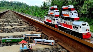 Drama Kereta Api Tabrakan Lalu Anjlok Menemukan Cc206 Vintage Perumka Thomas Railking Dan Gerbong [upl. by Arvid]