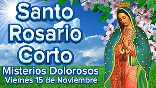 Santo Rosario Corto de hoy Viernes 15 de Noviembre de 2024 Misterios de Dolor Madre Intercesora [upl. by Atoked]