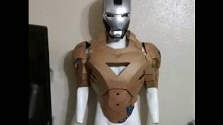 Iron Man Mark 6 cardboard  hall of armor build [upl. by Oulman497]