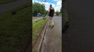 Street Curb Cleaning 🌿 cleaning lawncare edging [upl. by Cher]