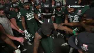 MSU Football Rose Bowl Post Game Locker Room Celebration [upl. by Godfry]