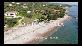 Welcome to a seafront villa  Petalidi Messinia Greece [upl. by Amitak]