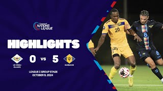 US Virgin Islands vs Barbados  202425 Concacaf Nations League  Group Stage [upl. by Hayse]