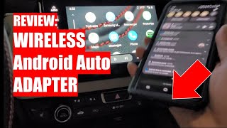 REVIEW Wireless Android Auto Adapter  Soo convenient No more USB cable disconnects [upl. by Eleph]