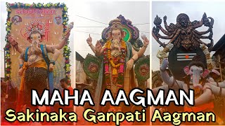 Maha Aagman Of Sakinaka  Mumbai Ganpati Aagman  Hrishikesh From Mumbai [upl. by Mathia]