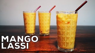 Restaurant Style MANGO LASSI Recipe in English  Mango Milkshake  Smoothie [upl. by Aleahcim756]