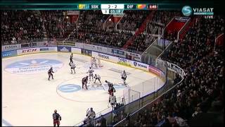 HockeyAllsvenskan 201213 Omgång 42 Södertälje SK  Djurgårdens IF [upl. by Aicertap856]