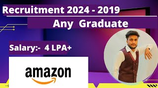 Amazon Off Campus Drive For 2024 2023 2022 2021 2020 Batch  IT Company Jobs  Salary 4LPA [upl. by Tolmach595]