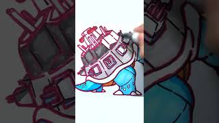 Coloring Gigantamax Blastoise shorts [upl. by Narih]