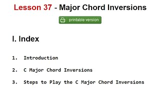 Lesson 37  Major Chord Inversions with Flash Demos [upl. by Bowden586]