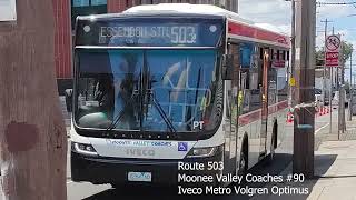 Moonee Valley Coaches 90 Iveco Metro Volgren Optimus [upl. by Asylem41]