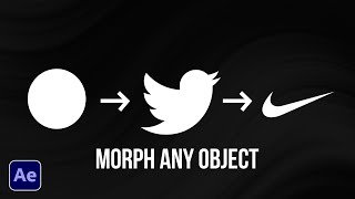 Morph Any Logo amp Objects into Other Objects in After Effects [upl. by Grey]