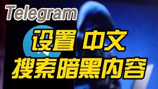 Telegram新人必须要会使用的电报资源搜索机器人教你怎么将Telegram电报汉化页面成设置中文并在Telegram电报纸飞机内搜索群组频道内的视频图片等暗黑内容资源 [upl. by Annaxor683]