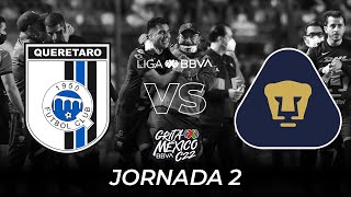 Resumen y Goles  Querétaro vs Pumas  Liga BBVA MX  Grita México C22  Jornada 2 [upl. by Annaiv]