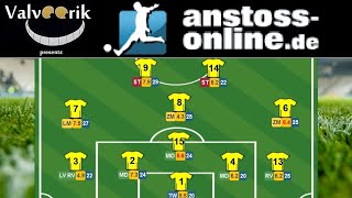 ANSTOSS ONLINE  Das Fussball Manager Browserspiel  TestReview DEHD [upl. by Bord]