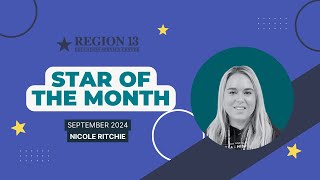 ESC Region 13 Star of the Month  September 2024 [upl. by Jordison]