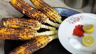 Bhutta Recipe Street Style me Chatpata Roasted Corn Recipe [upl. by O'Carroll]