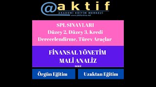 Finansal Yonetim Ve Mali Analiz Ders 1 [upl. by Annua]