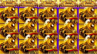 ★★JACKPOT HANDPAY★★50 BETS★★ALL ABOARD HIGH LIMIT SLOT MACHINE BUENO DINERO MUSEUM SLOTS KONAMI [upl. by Sussi]