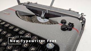 Replacement Feet for a Hermes Baby Typewriter [upl. by Einrae]