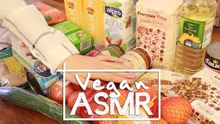 Whispered ASMR vegan grocery monthly shopping haul [upl. by Ardussi585]