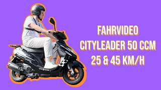 Motorroller CityLeader Fahrvideo [upl. by Nolitta]