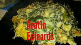 Gratin épinards غراتان السلق بكريمة المورني [upl. by Alica651]