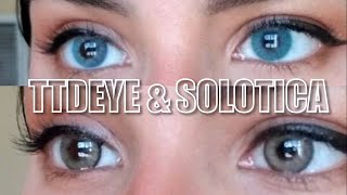 TTDEYE Contact lenses Review  Discount Code quotYisethquot Polar Lights Blue and Egypt Brown [upl. by Caldwell]