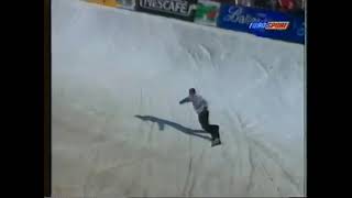 Terje Håkonsen wins again ISF snowboard Halfpipe Leysin 1995 [upl. by Meda]