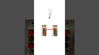 Two way switch ka connection kaise kare bulb 💡 ke sath shorts viral [upl. by Aynatal472]