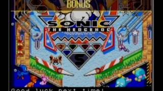 Sonic Pinball Party  Neo Green Hill 713250 92908 [upl. by Ateiram]