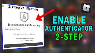 How To Turn On Two Step Verification On Roblox  Enable Authenticator Roblox 2023 [upl. by Edmond496]