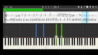 megalovania Full piano tutorial [upl. by Yadnus]