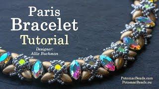 Paris Bracelet DIY Jewelry Making Tutorial by PotomacBeads [upl. by Prudie]