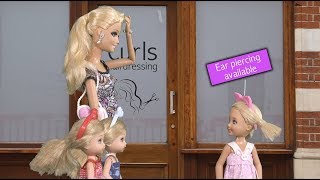 Barbie  Chelsea Gets Her Ears Pierced  Ep131 [upl. by Wandy]