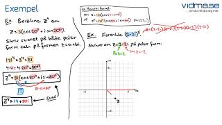 Matematik 4 Komplexa tal del 12 De Moivres formel komplexa tal på potensform [upl. by At]