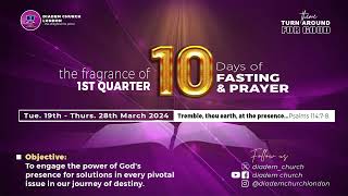 DAY 1  1ST QTR 2024 FASTING amp PRAYER  19TH MARCH 2024  wwwdiademministriesorgliveservice [upl. by Durrell]