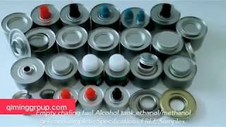 Empty chafing fuel can gel methanol ethanol tin can [upl. by Sanoy660]