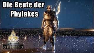 Assassins Creed Origins 44 Die Beute der Phylakes MONTUR Schwarzer Kaputzenumhang [upl. by Anisah]