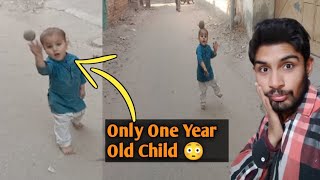 Only One Year Old Child Playing Alone in Street [upl. by Asined]