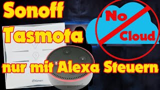 Sonoff  Tasmota ohne ioBroker Vis Hersteller App oder Coud nur mit Alexa steuernSmarthome [upl. by Perice386]